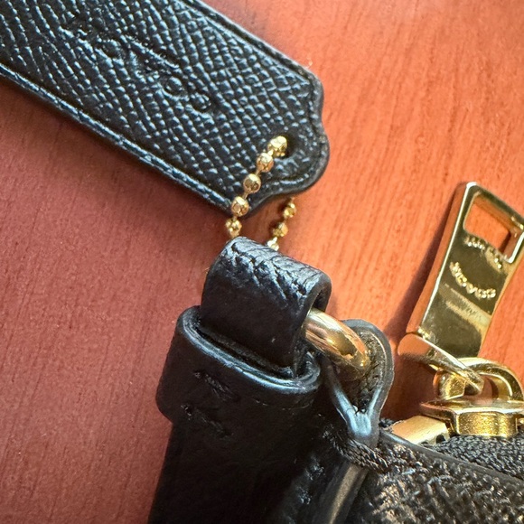 Coach Authentic Black Crossbody Bag with Gold Accents - Picture 5 of 6